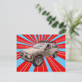 vierwielaandrijving briefkaart (Staand voorkant)