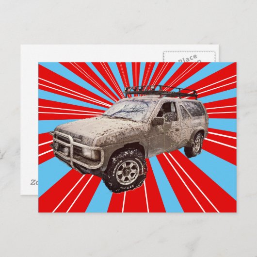 vierwielaandrijving briefkaart (Voorkant / Achterkant)