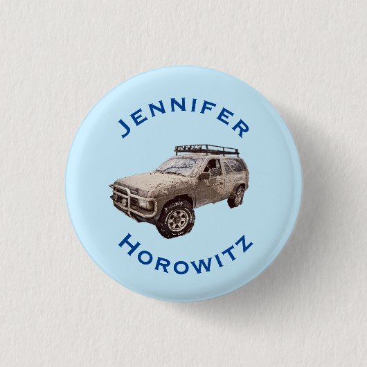 vierwielaandrijving ronde button 3,2 cm (Voorkant)