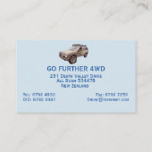 vierwielaandrijving visitekaartje (Achterkant)