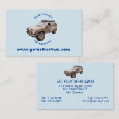 vierwielaandrijving visitekaartje (Voorkant / Achterkant)