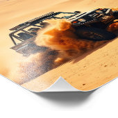 vierwielaangedreven zandracewagen foto afdruk (Hoek)