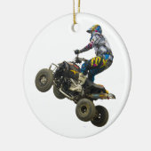 vierwielige fiets keramisch ornament (Links)