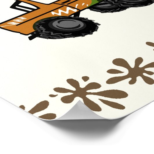 Vierwielrenner Birthday Sign Poster (Hoek)