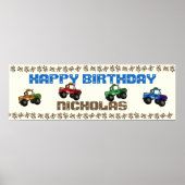 Vierwielrenner Birthday Sign Poster (Voorkant)
