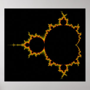 Viery Mandelbrot Set Poster