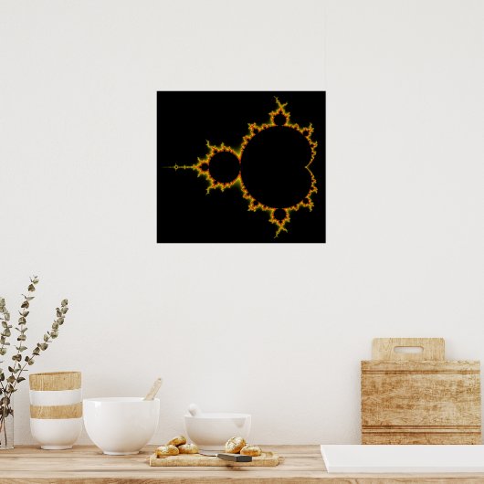 Viery Mandelbrot Set Poster (Keuken)