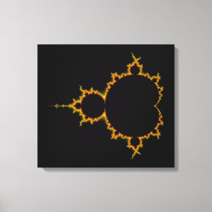 Viery Mandelbrot Set Wrapped Canvas Afdruk