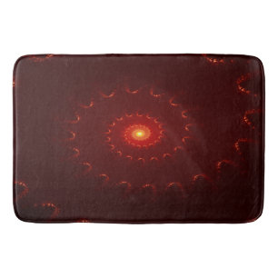 Viery Red Sparkle Swirl Gradient Badmat