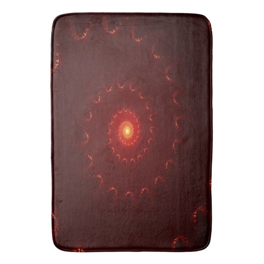 Viery Red Sparkle Swirl Gradient Badmat (Voorkant Verticaal)