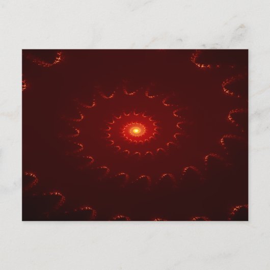 Viery Red Sparkle Swirl Gradient Briefkaart (Voorkant)