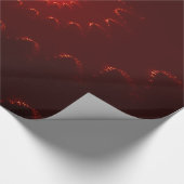 Viery Red Sparkle Swirl Gradient Cadeaupapier (Hoek)