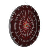 Viery Red Sparkle Swirl Gradient Dartbord (Voorkant Links)