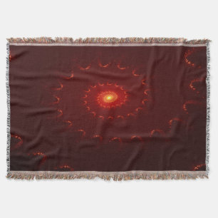 Viery Red Sparkle Swirl Gradient Deken