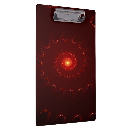 Viery Red Sparkle Swirl Gradient Klembord (Rechts)