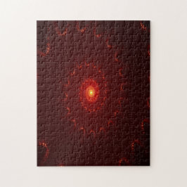 Viery Red Sparkle Swirl Gradient Legpuzzel