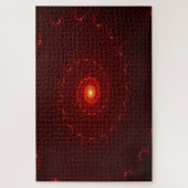 Viery Red Sparkle Swirl Gradient Legpuzzel (Verticaal)