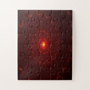 Viery Red Sparkle Swirl Gradient Legpuzzel