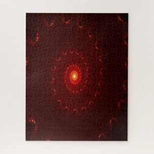 Viery Red Sparkle Swirl Gradient Legpuzzel