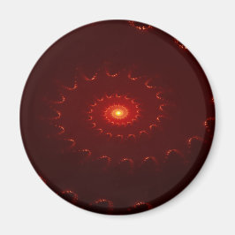 Viery Red Sparkle Swirl Gradient Magneet