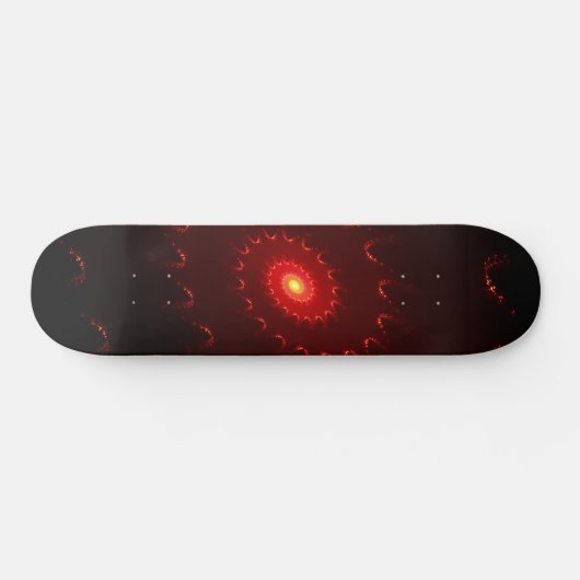 Viery Red Sparkle Swirl Gradient Persoonlijk Skateboard (Horizontaal)