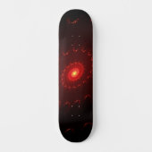 Viery Red Sparkle Swirl Gradient Persoonlijk Skateboard (Voorkant)