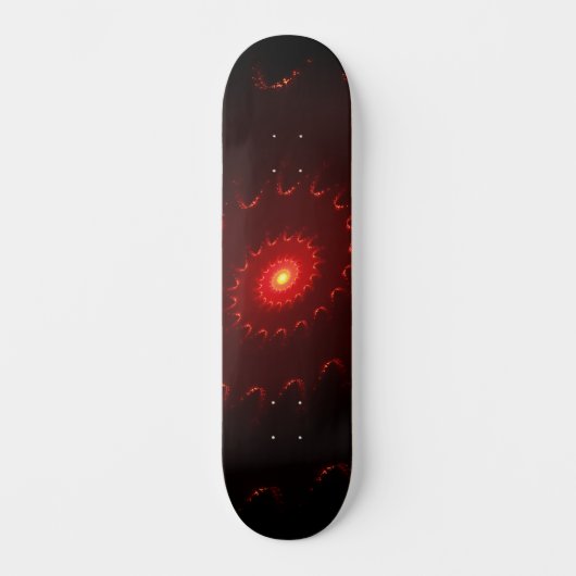 Viery Red Sparkle Swirl Gradient Persoonlijk Skateboard (Voorkant)