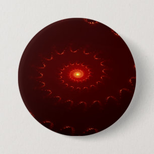 Viery Red Sparkle Swirl Gradient Ronde Button 7,6 Cm