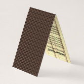 Vierzijdig dakbedekkingbouwbedrijf met bruin dakbe visitekaartje (Achterkant)