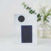 Vierzijdig en de cirkel door Kazimir Malevich Briefkaart (Staand voorkant)