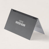 Vierzijdig laptopscherm gevouwen visitekaartje (Voorkant)