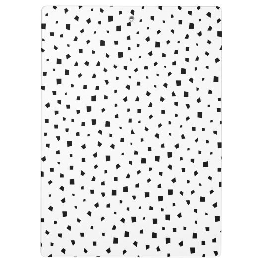Vierzijdig onregelmatig vormpatroon monochroom klembord (Achterkant)
