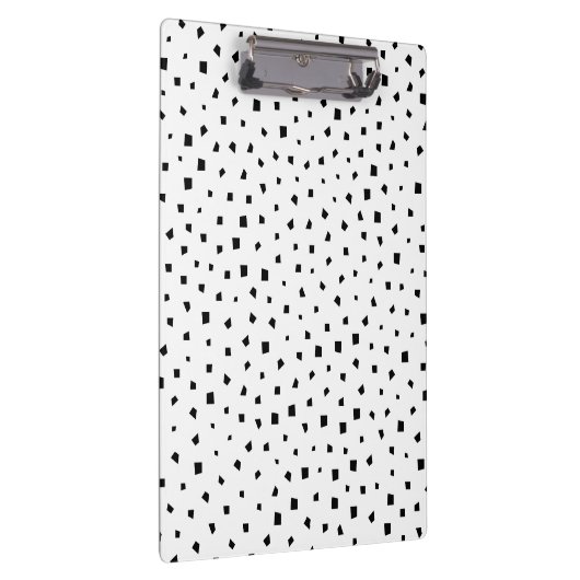 Vierzijdig onregelmatig vormpatroon monochroom klembord (Rechts)