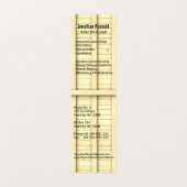 Vierzijdig voor dakpannen met zonne-energie bruin  visitekaartje (Binnenkant ongevouwen)