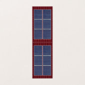 Vierzijdig voor dakpannen met zonne-energie, rood  visitekaartje (Buitenkant ongevouwen)