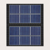 Vierzijdig voor dakpannen met zonne-energie, zwart visitekaartje (Buitenkant ongevouwen)
