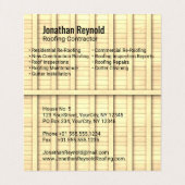 Vierzijdig voor de bouw van een blauw dakcentrum visitekaartje (Binnenkant ongevouwen)
