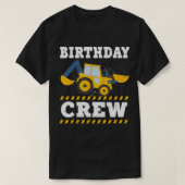 Vies 3rdy Verjaardag Bouwwagen 3e Dag C T-shirt (Design voorkant)