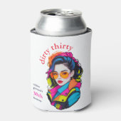 Vies dertig verjaardagsfeestje blikjeskoeler (Blikje Voorkant)