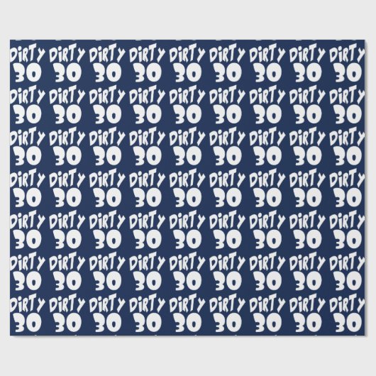 Vies Dertigste Verjaardag Cadeaupapier (Vlak)