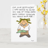 Vies kaartje kaart (Gele Bloem)