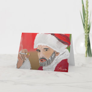 Vies Kerstman Kaart