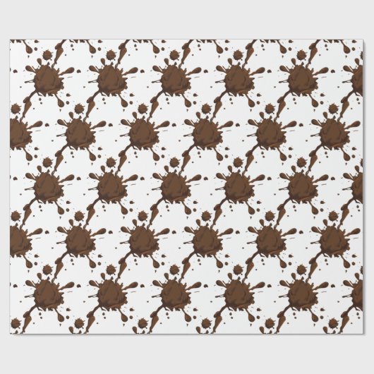 Vies Meisje Thunder_Cove Mud Splats Cadeaupapier (Vlak)