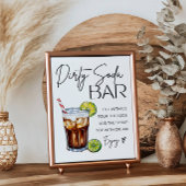 Vies Soda Bar Bord Afdruk Poster