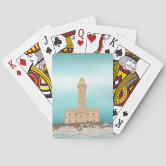 Vieste Lighthouse Italië Pokerkaarten