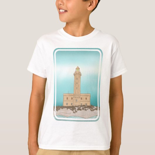 Vieste Lighthouse Italië T-shirt (Voorkant)