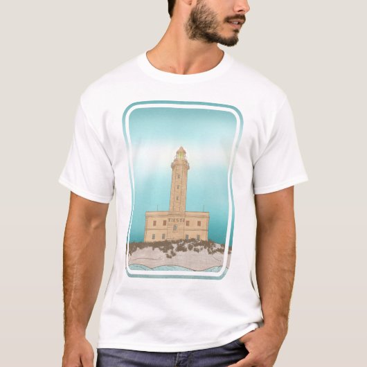Vieste Lighthouse Italië T-shirt (Voorkant)
