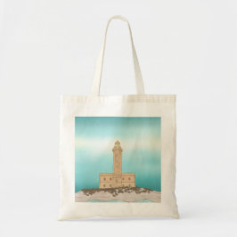 Vieste Lighthouse Italië Tote Bag