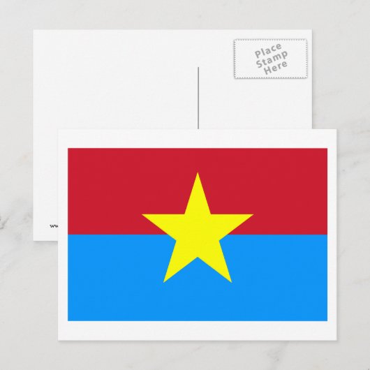 Viet Cong-vlag Briefkaart (Voorkant / Achterkant)
