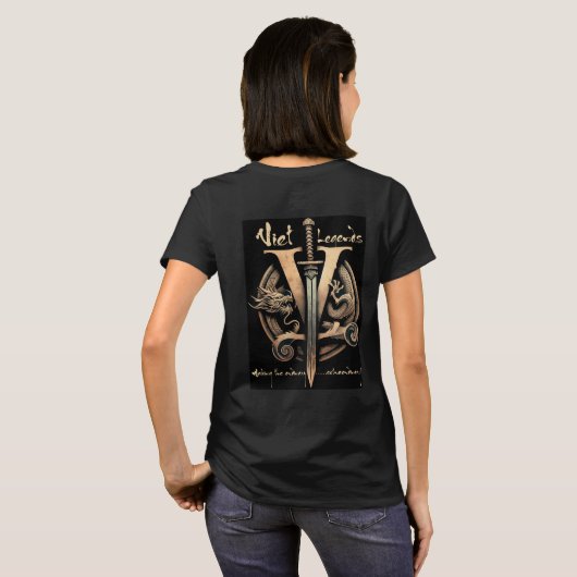 Viet Legends 2 logo's T-shirt (Achterkant volledig)